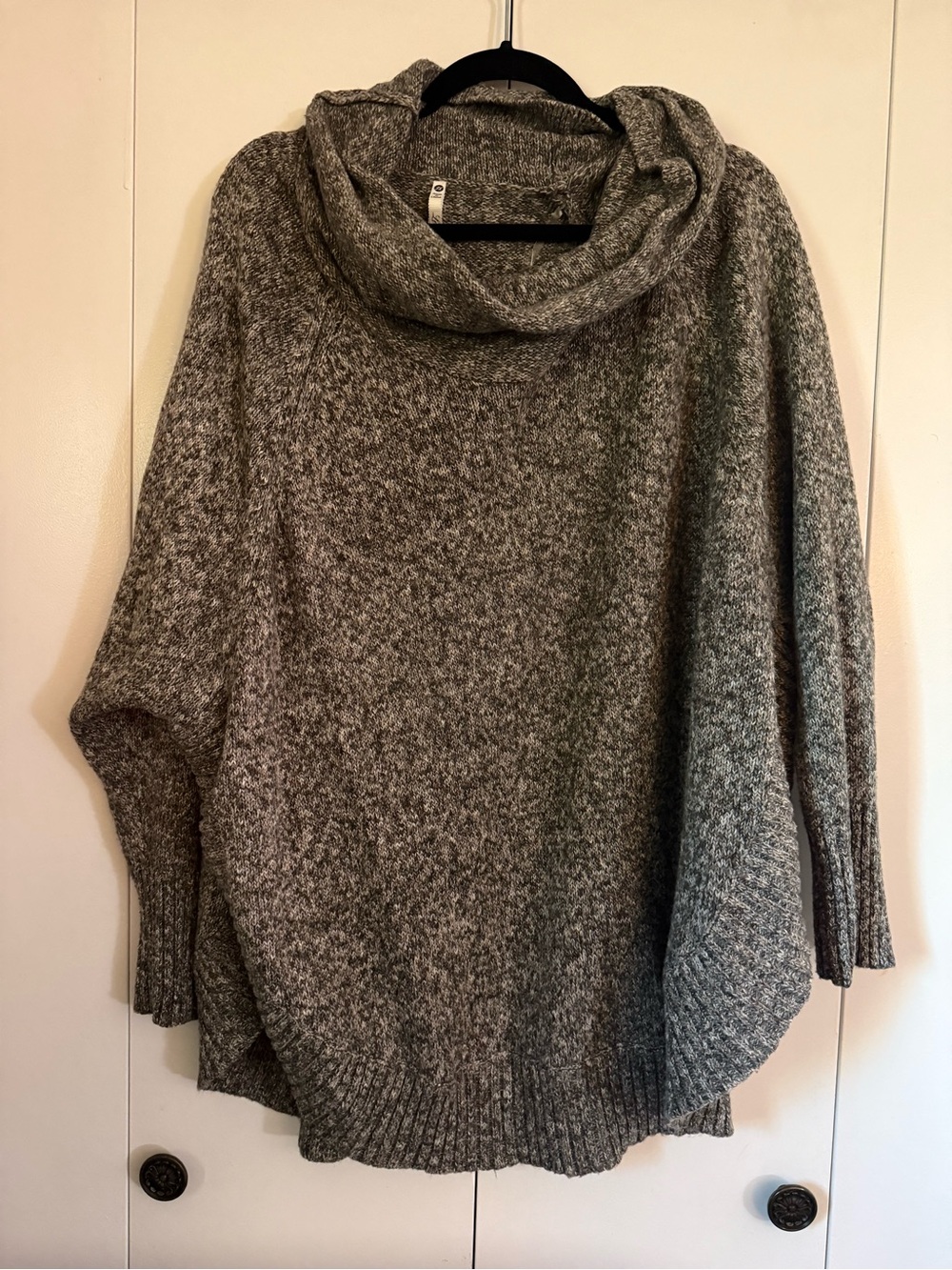 Leo & Nicole Gray Cowl Neck Sweater